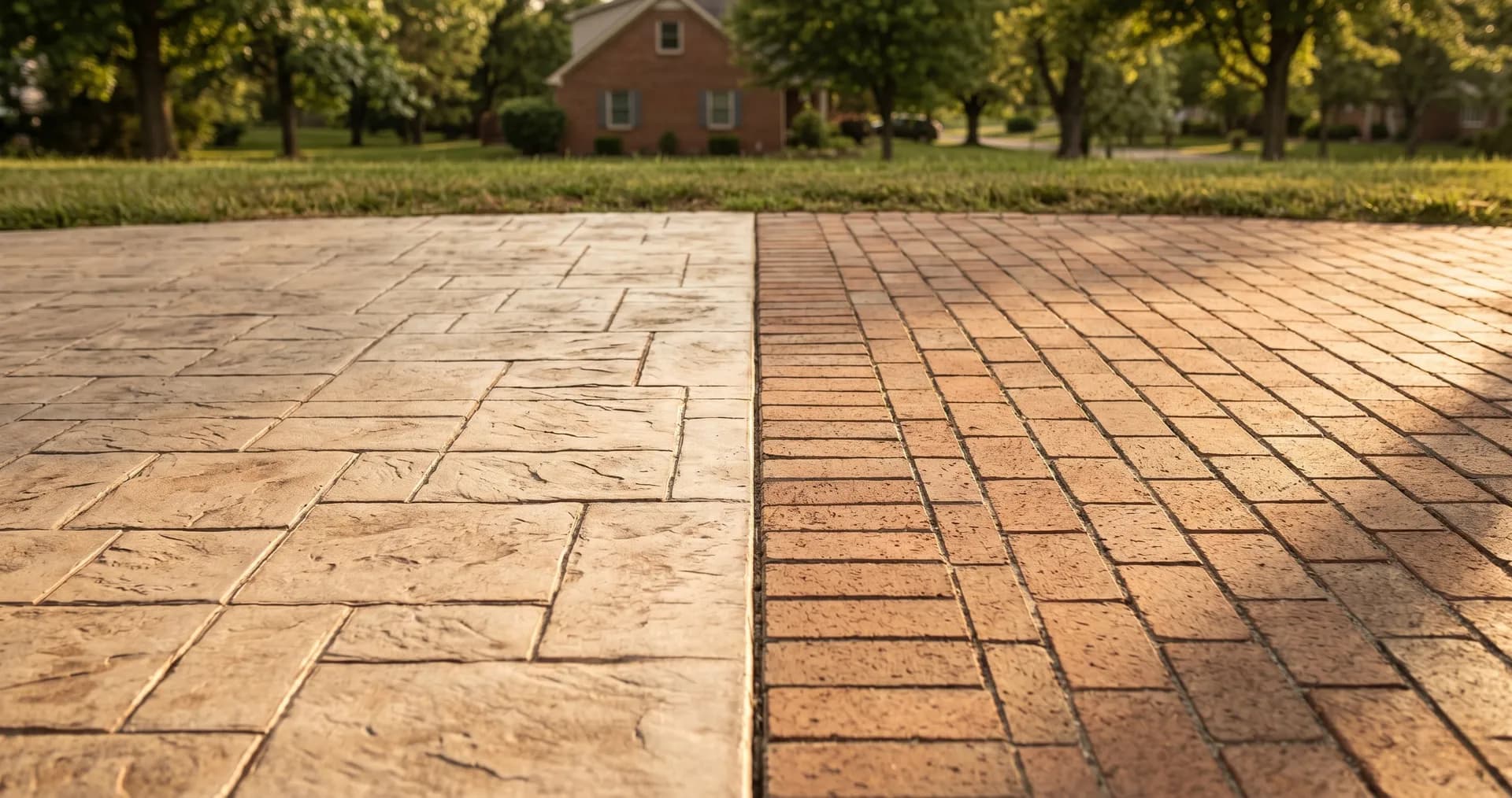 Stamped Concrete vs. Pavers: Which Is Right for Your Evansville Home?