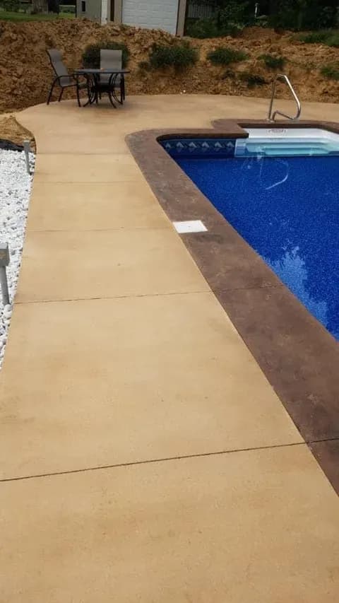 Decorative Stamped Pool Deck — photo 2