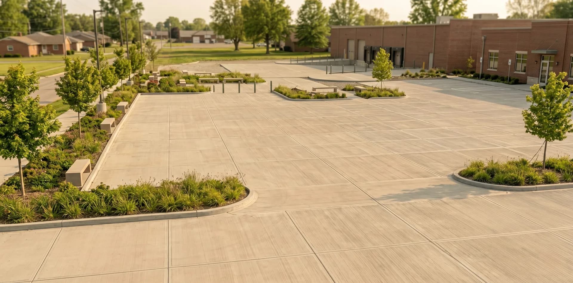 Exterior commercial hardscape, Tri-State area