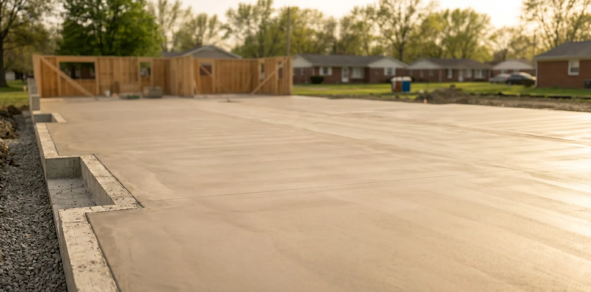 Multi-family housing slab in Vanderburgh County